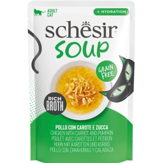 Alimento Húmido para Gato Sopa Frango e Cebola embalagem 40 g - Schesir