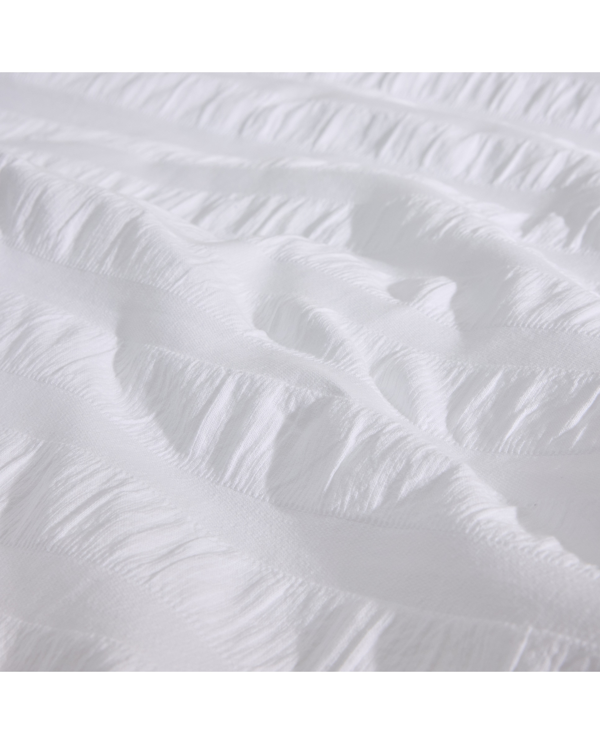 Conjunto de Capa de Edredão de Algodão Mara Branco-4