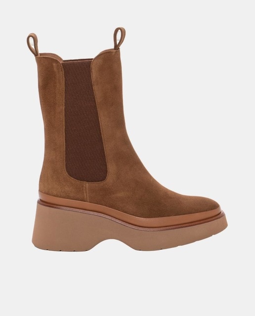 Imagem 0 de Botas Chelsea Raquel em Pele - Toffee