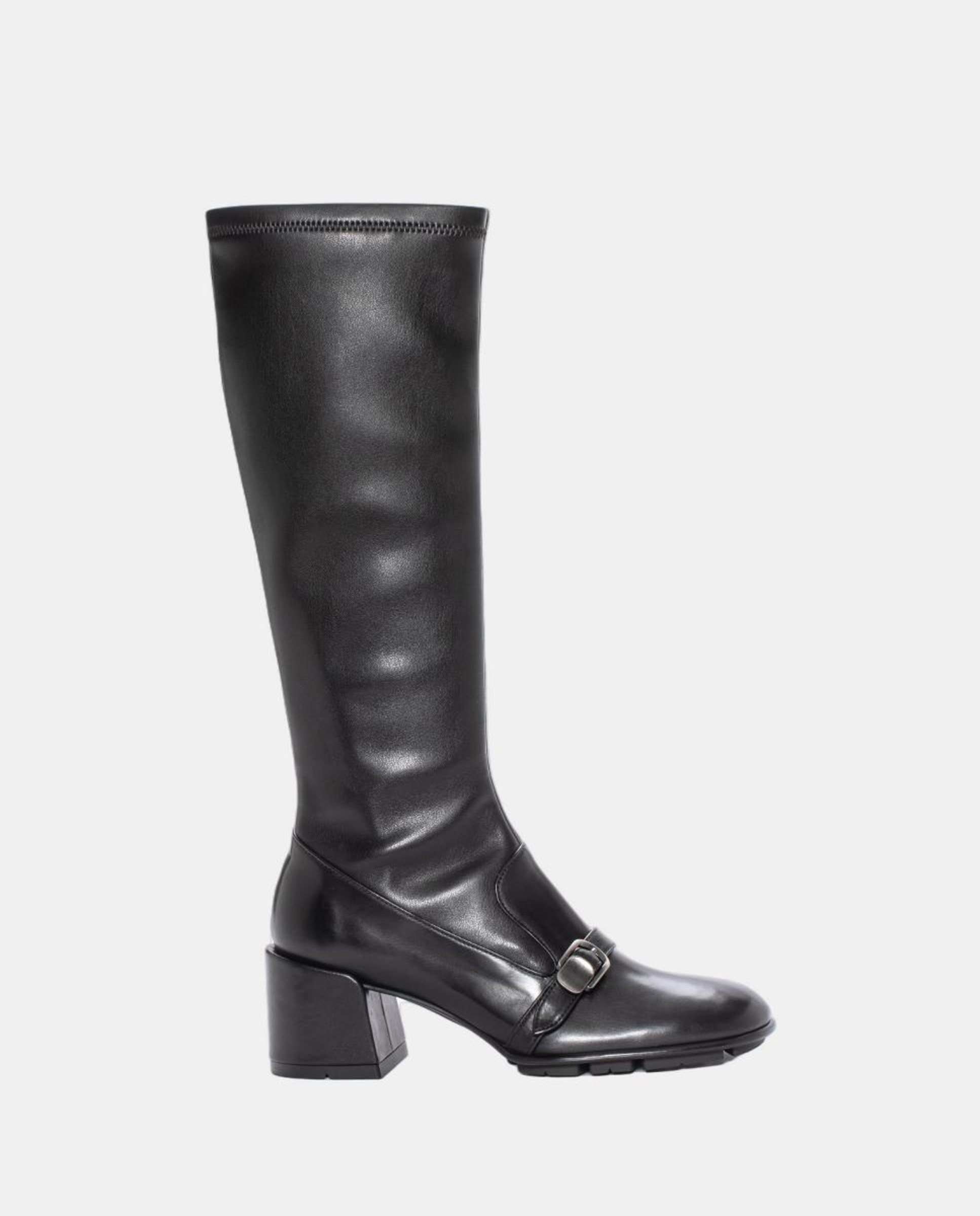 Botas Vichy com Cano Elástico Preto-1