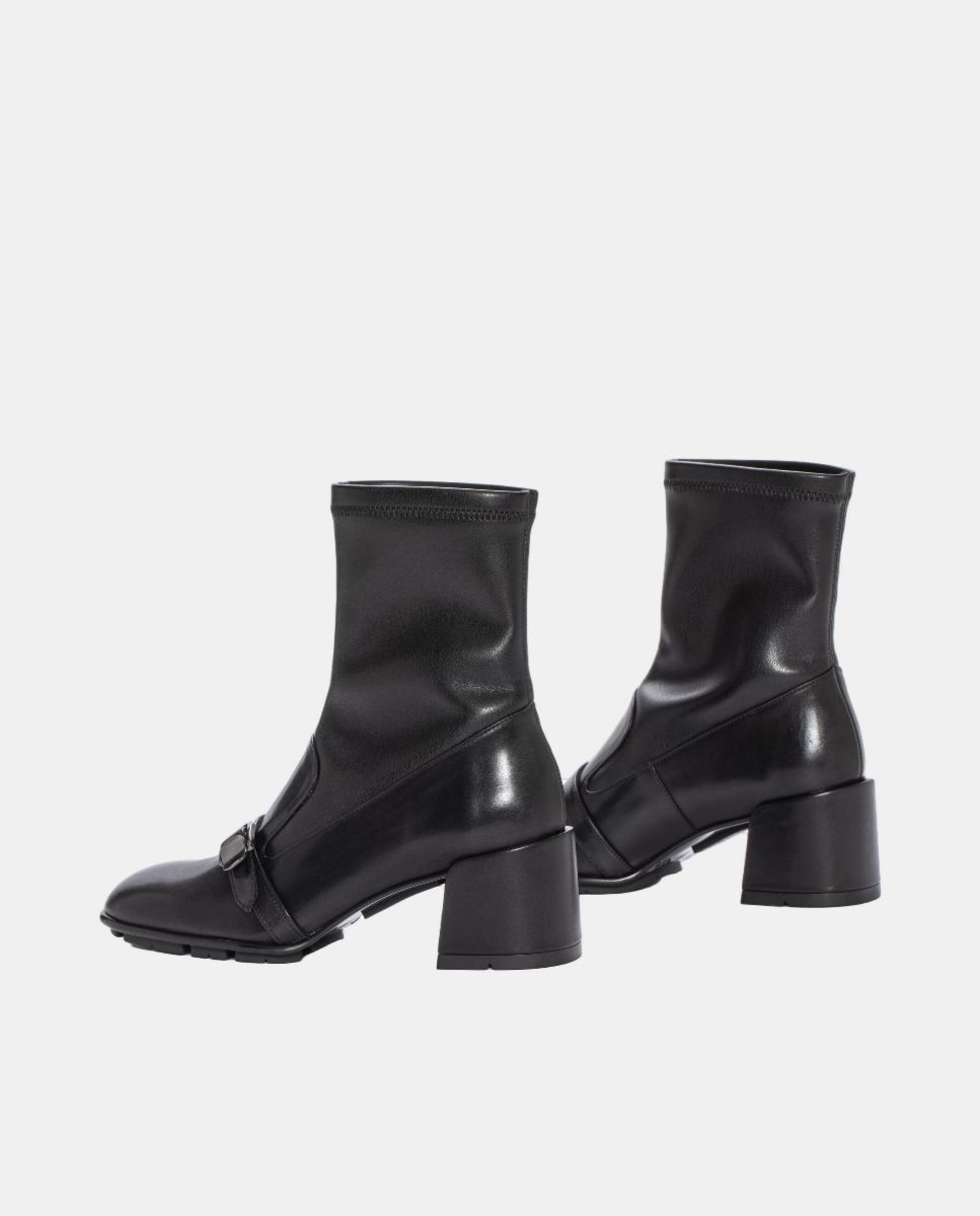 Botas Vichy com Cano Elástico Preto-3
