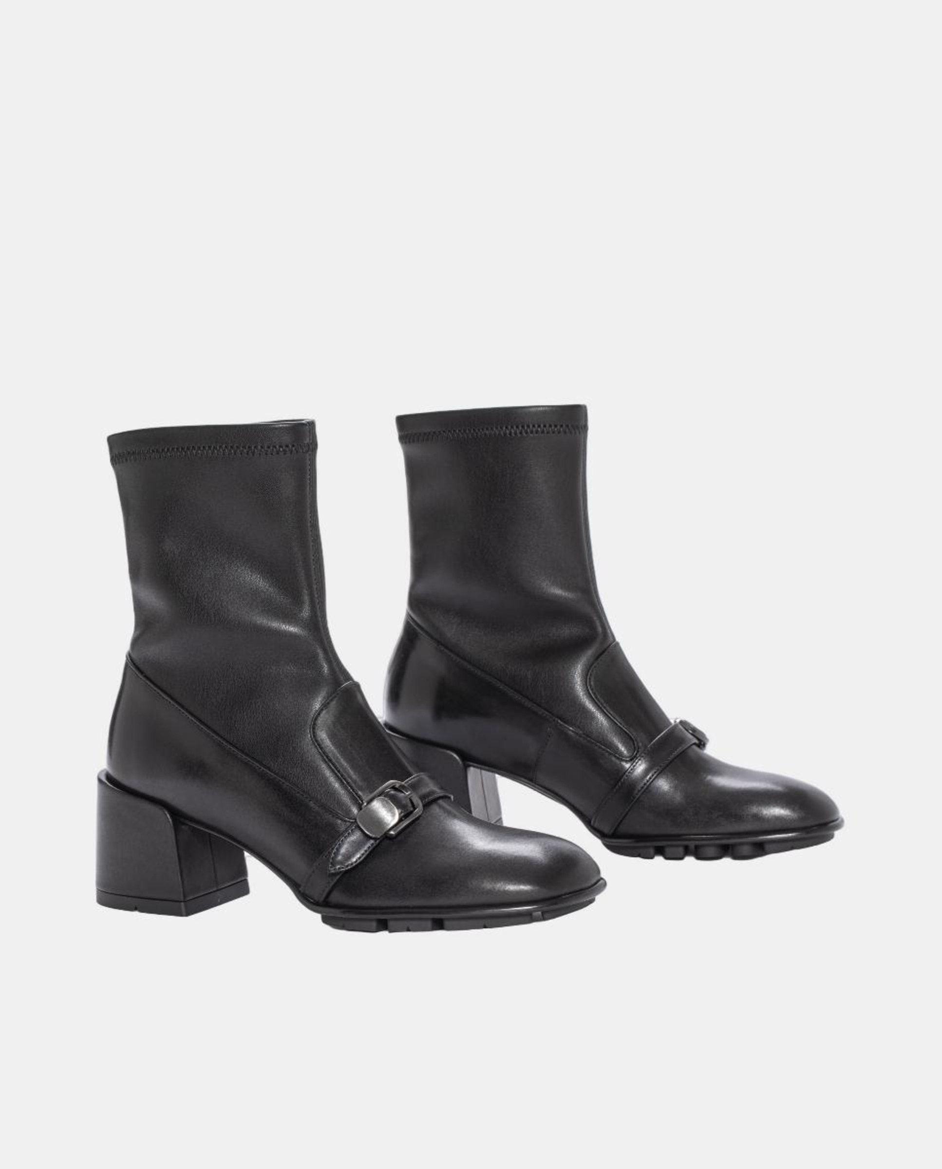 Botas Vichy com Cano Elástico Preto-2