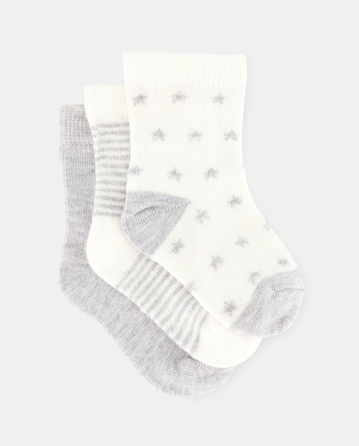 Imagen 0 de Pack de 3 calcetines con estampado fantasía de bebé niña