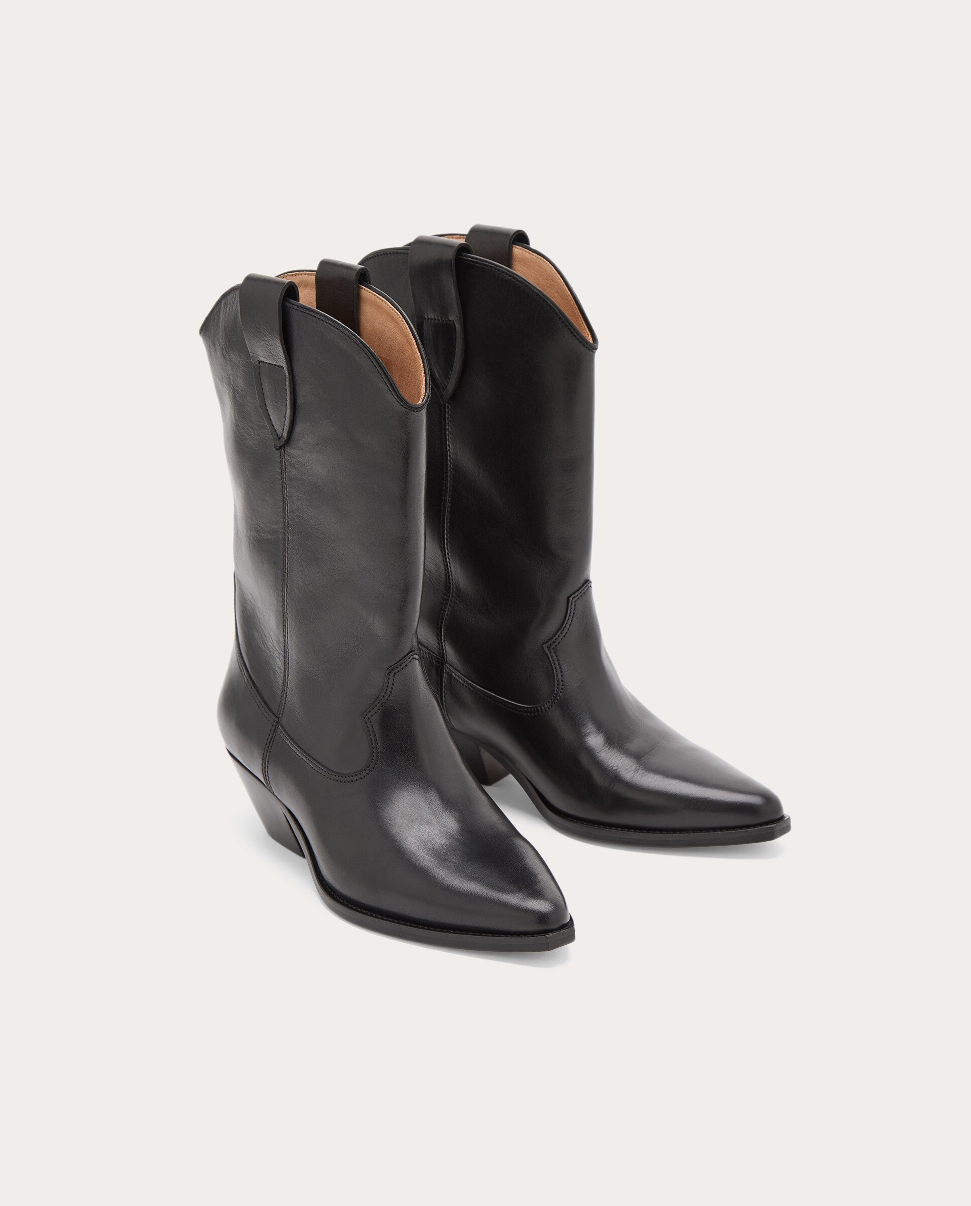 Botins com Tacão Duerto Preto-2