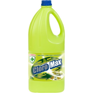 lejía con detergente aroma cítricos elimina grasa y malos olores botella 2 l - Cloro Max