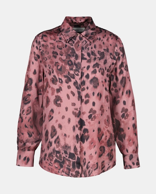 Imagem 0 de Blusa Acetinada com Animal Print