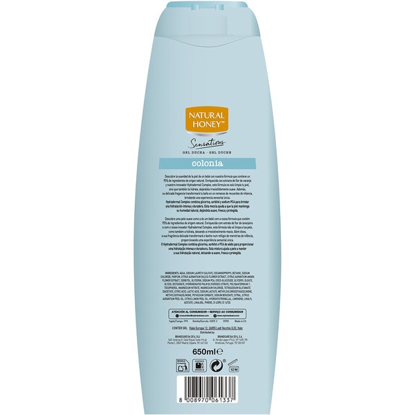 gel de ducha Sensations colonia flask 650 ml