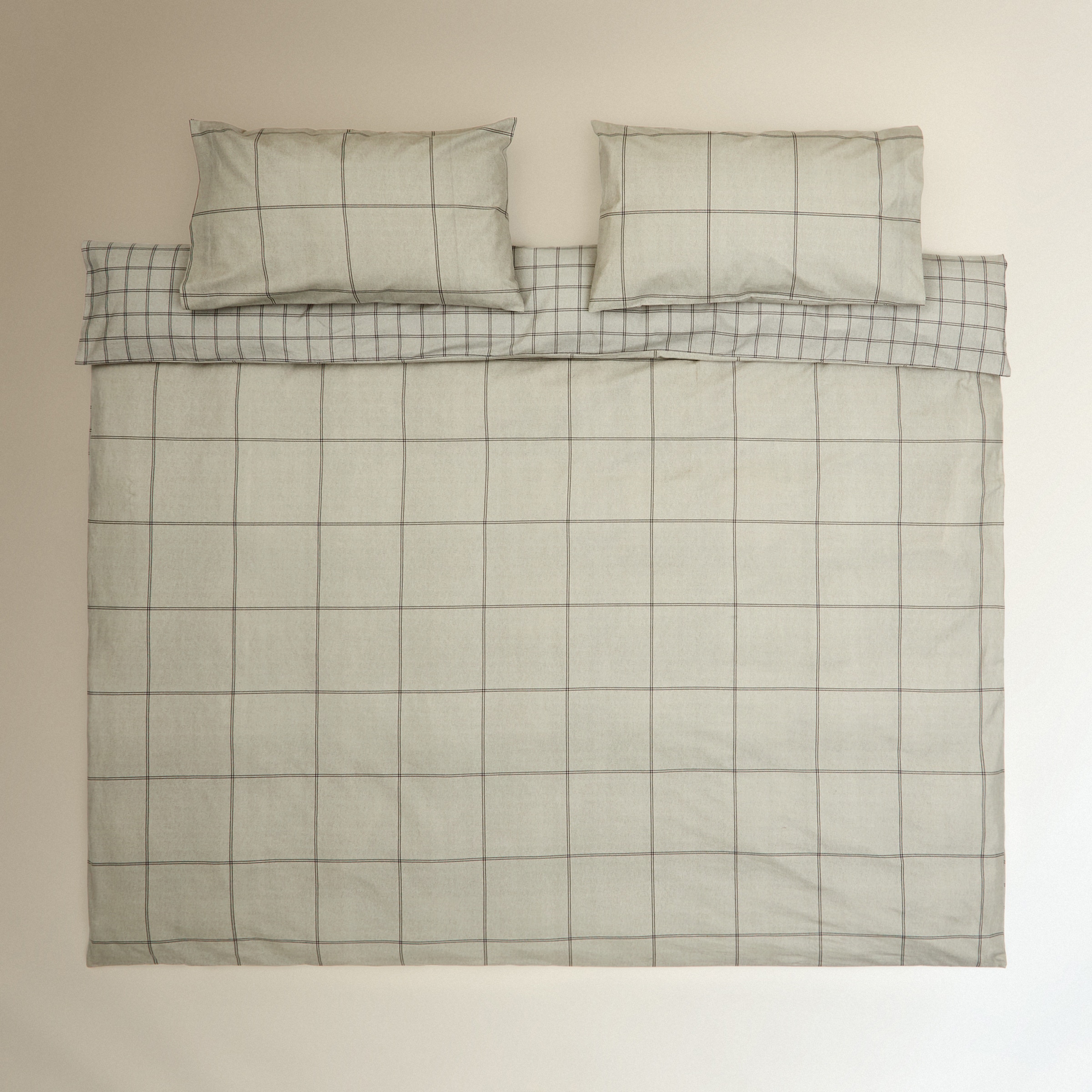 Juego de funda nórdica franela Chelsea Gris-2