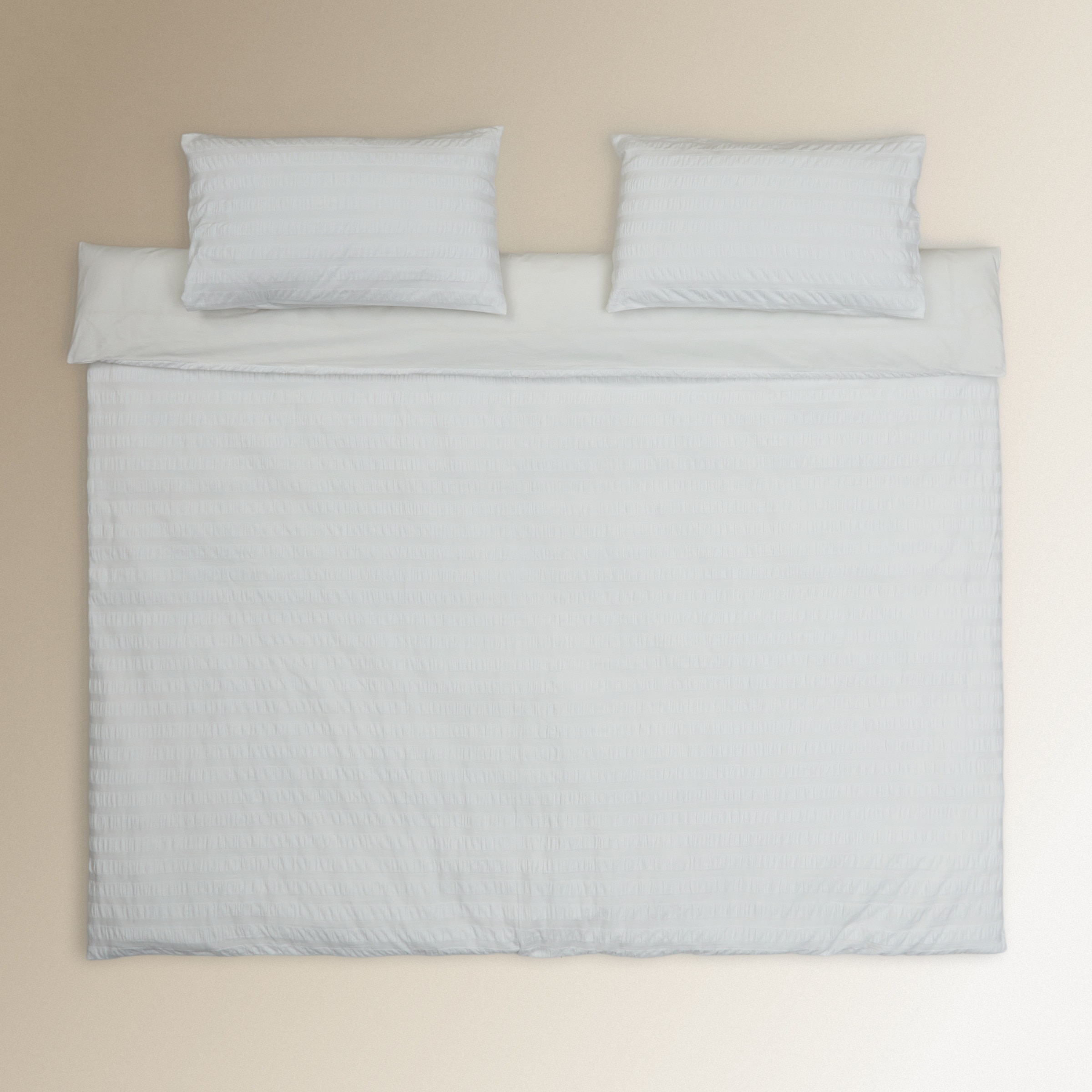 Juego de funda nórdica algodón Mara Blanco-2