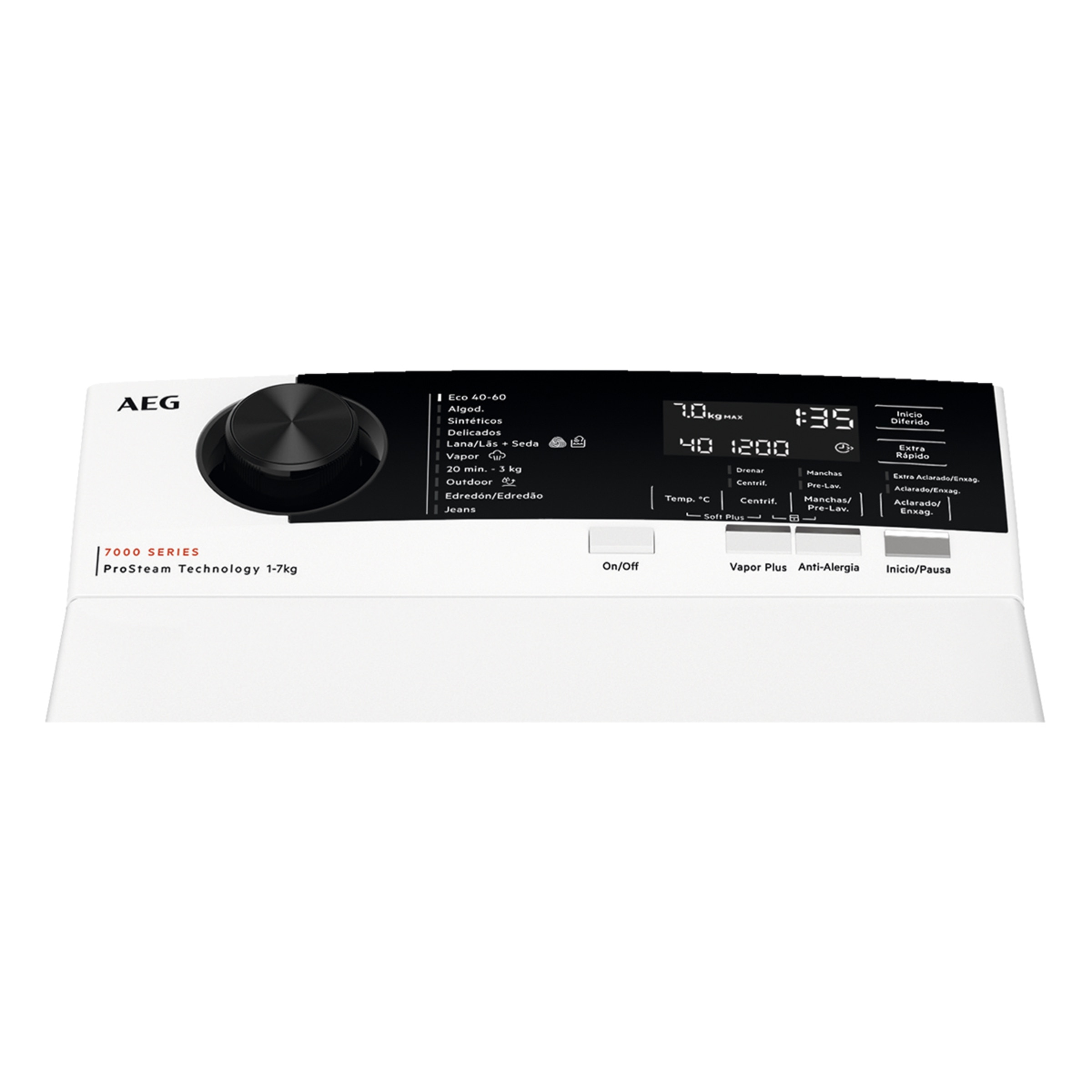 Lavadora de carga superior AEG 7 kg/ 1.200 rpm -LTA7E7231E Blanco-5