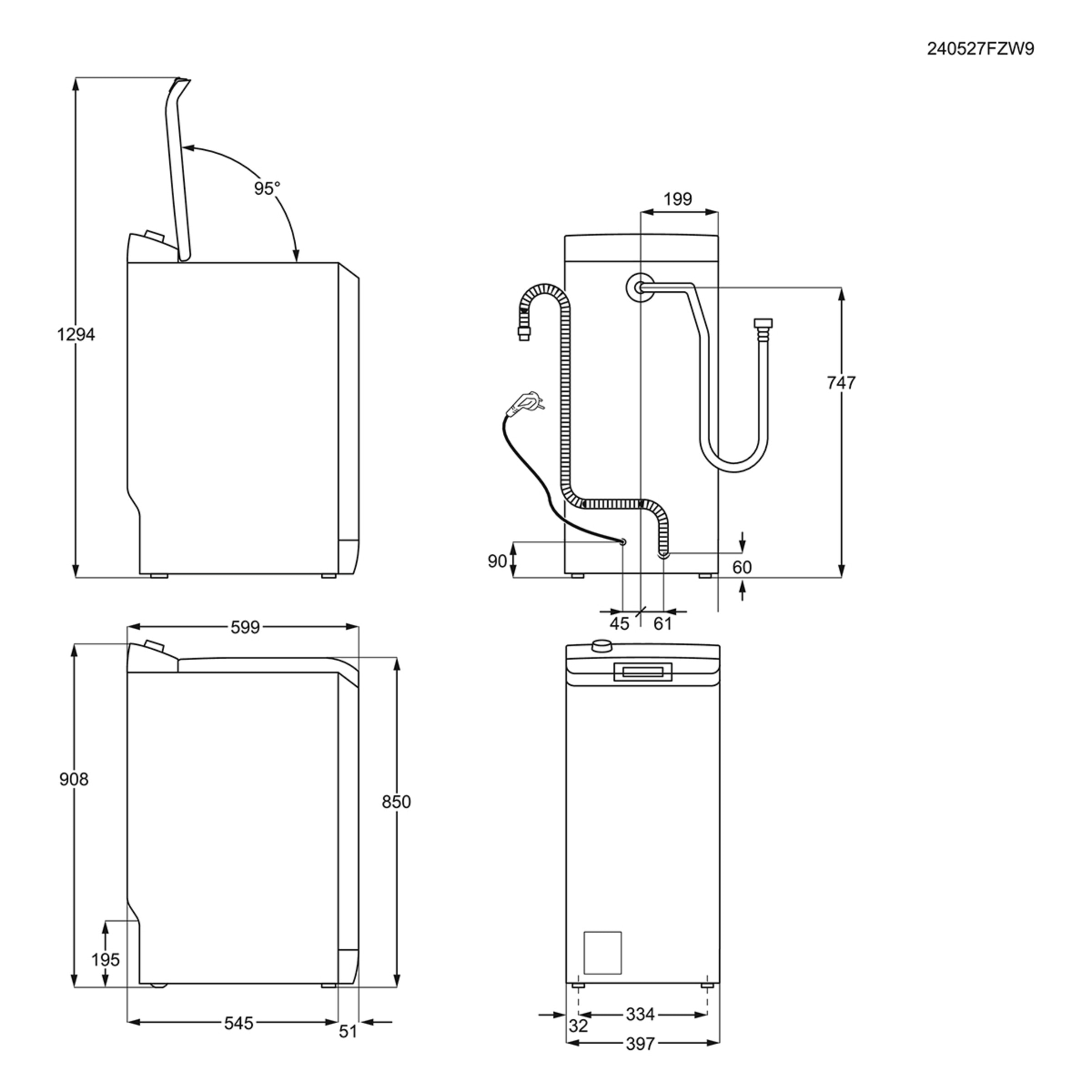 Lavadora de carga superior AEG 7 kg/ 1.200 rpm -LTA7E7231E Blanco-3