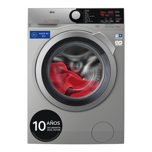 Imagem 0 de Máquina de Lavar Roupa AEG Série 7000 L7FEE842S Carga Frontal, ProSteam, de 8 Kg e 1400 rpm - Silver