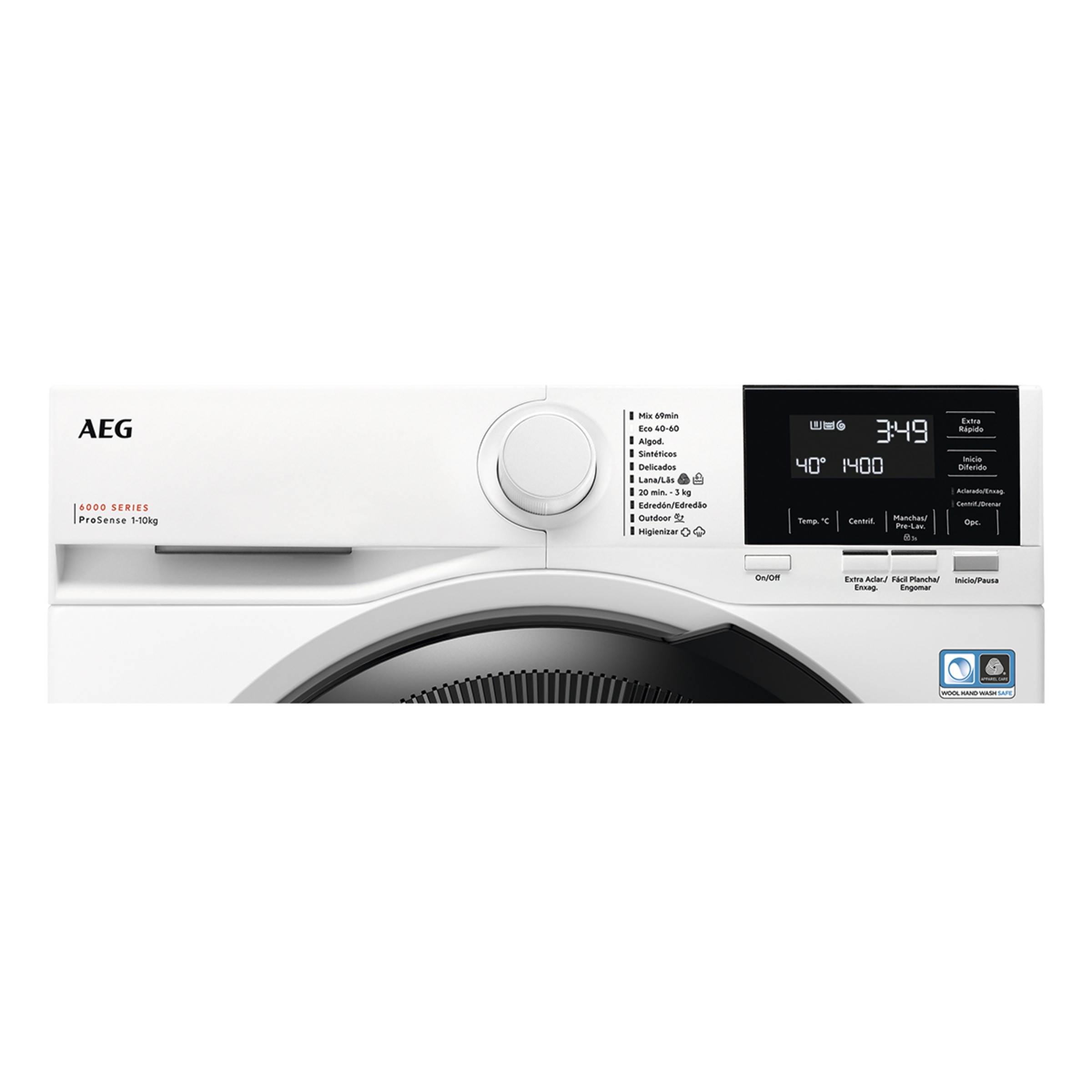 Máquina de Lavar Roupa AEG Série 6000 LFR6114O4B Carga Frontal, ProSense de 10 Kg e de 1400 rpm - Branco Branco-5