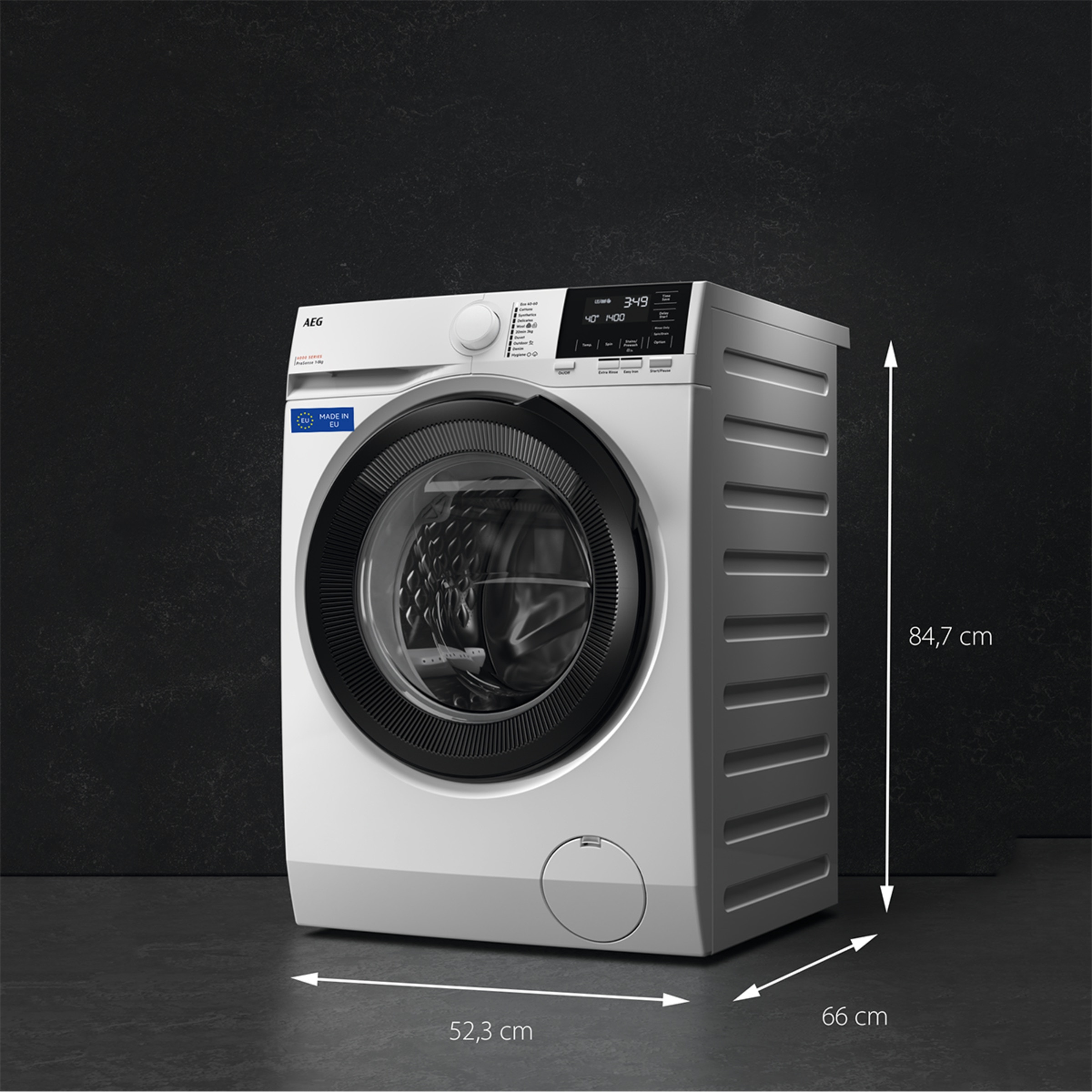 Máquina de Lavar Roupa AEG Série 6000 LFR6114O4B Carga Frontal, ProSense de 10 Kg e de 1400 rpm - Branco Branco-4