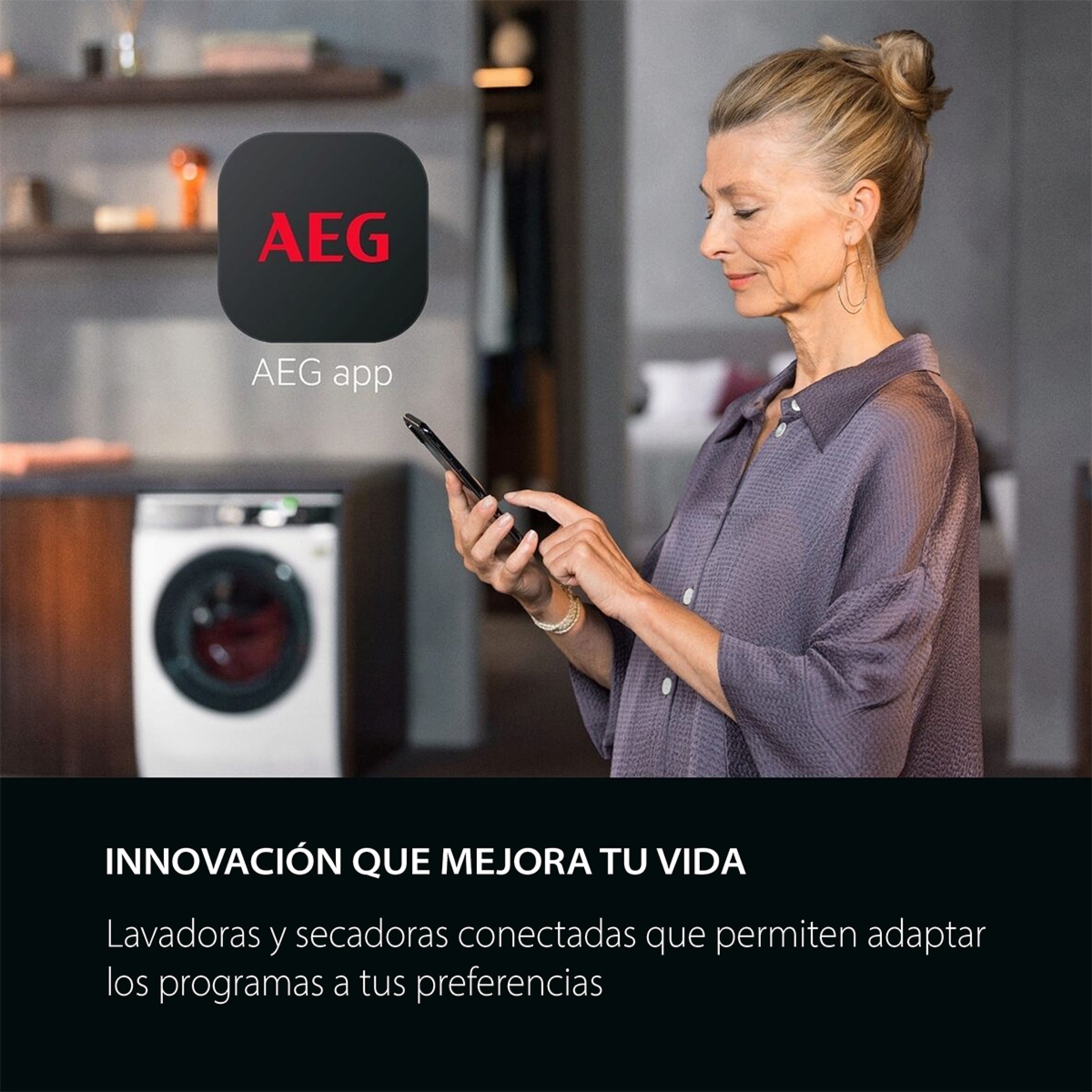 Lavadora secadora AEG 10 kg / 1.600 rpm  - LWR7316O4O Blanco-17