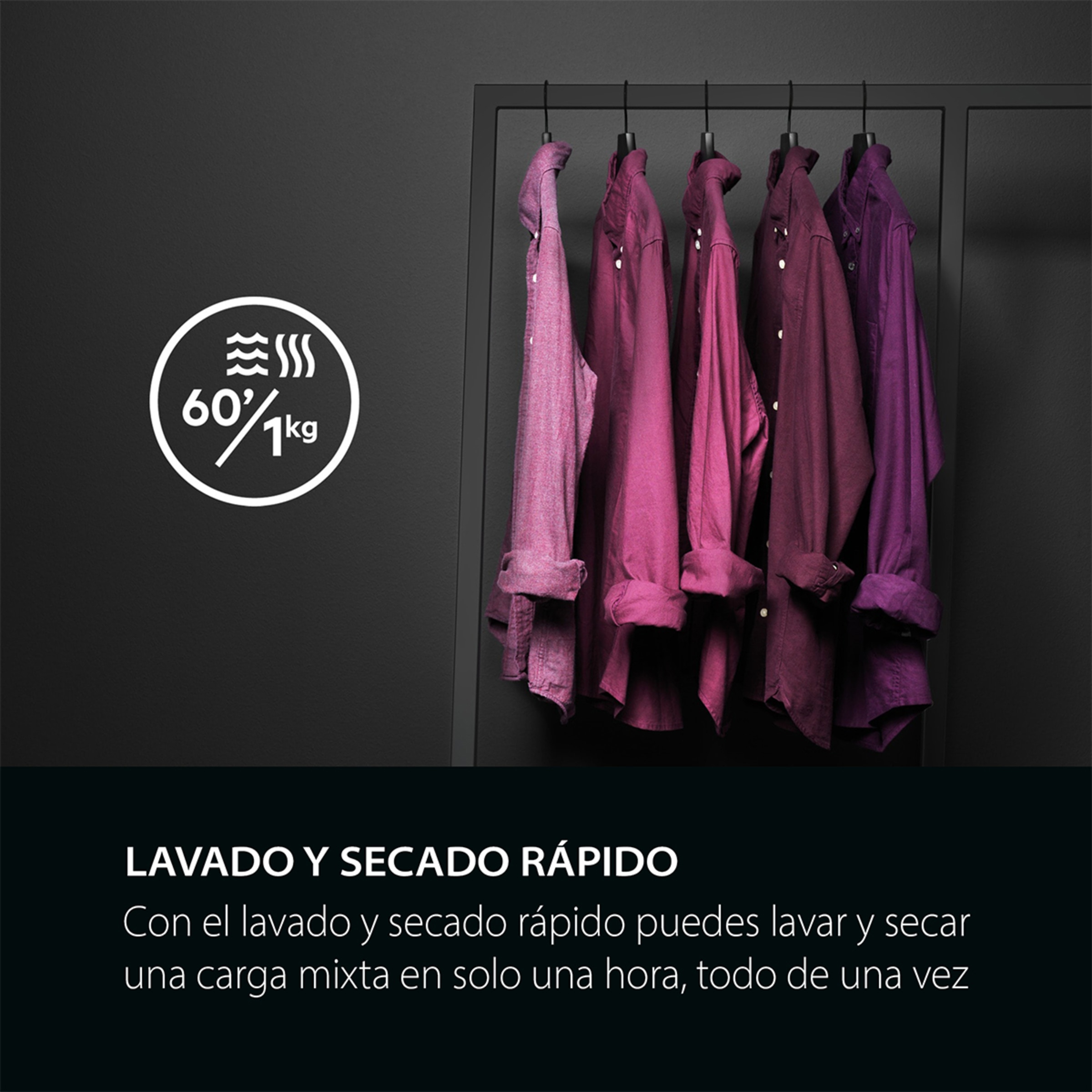 Lavadora secadora AEG 10 kg / 1.600 rpm  - LWR7316O4O Blanco-10