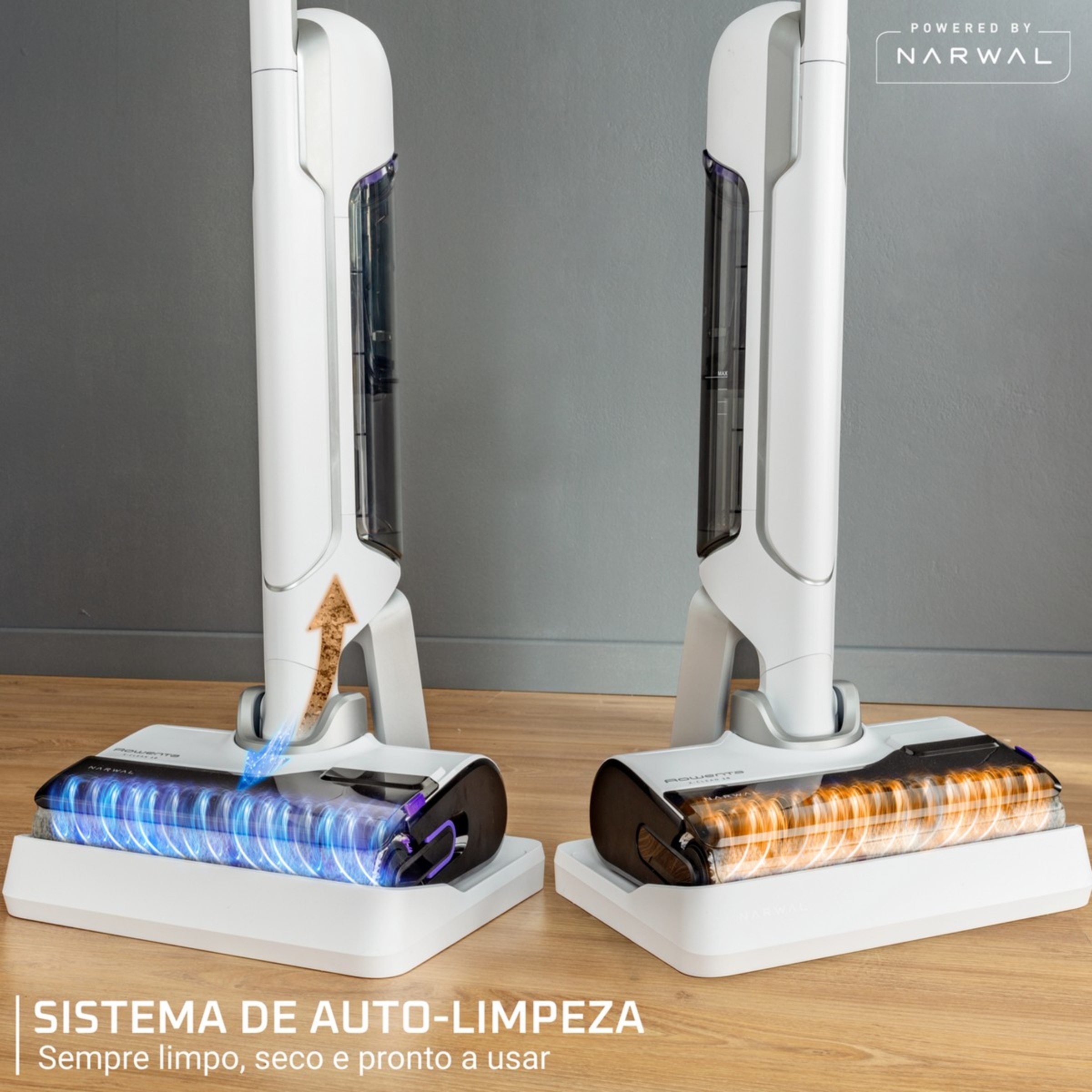Máquina de Limpeza Rowenta X-Clean 10 GZ7035 com Tecnologia Wet & Dry Branco-6