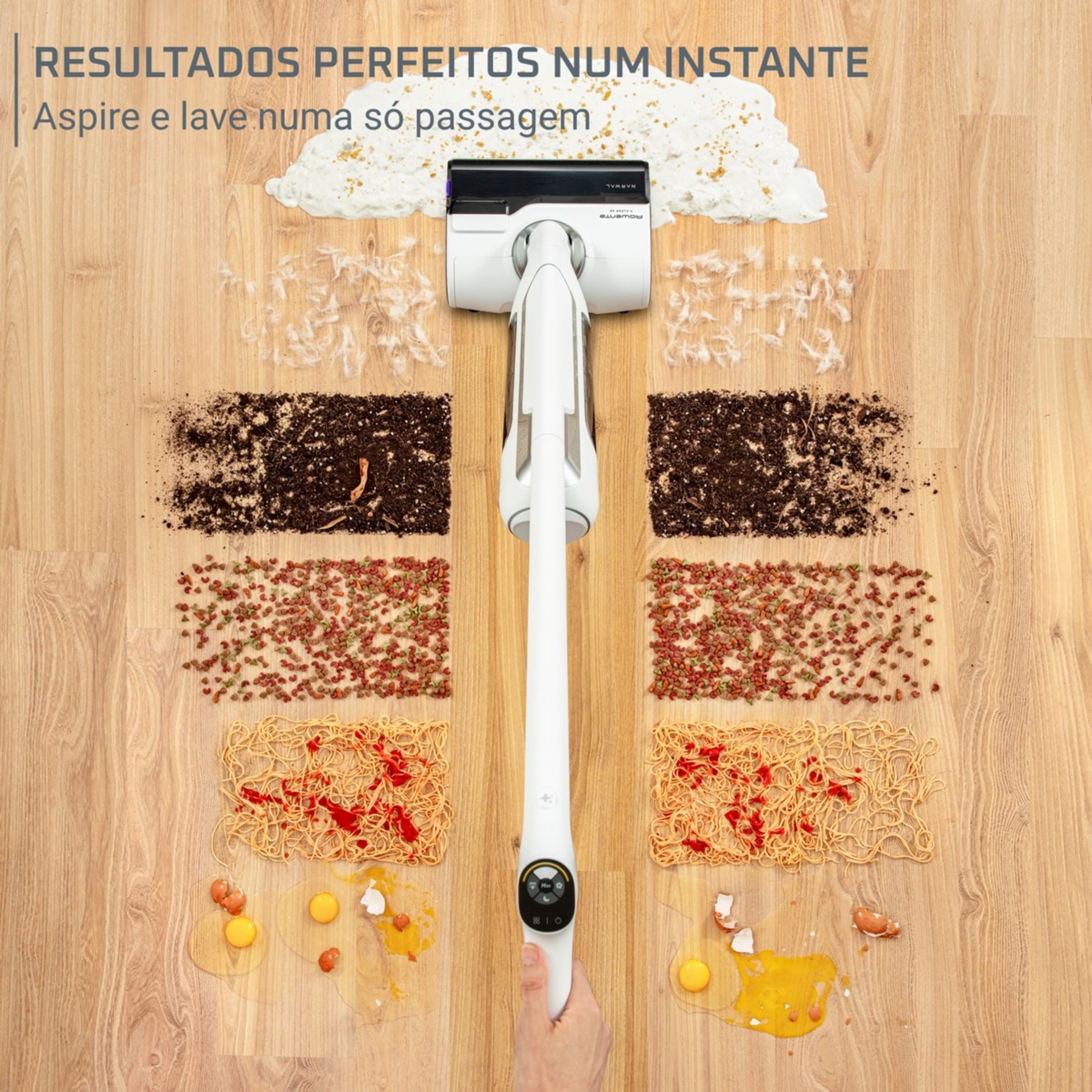 Máquina de Limpeza Rowenta X-Clean 10 GZ7035 com Tecnologia Wet & Dry Branco-3