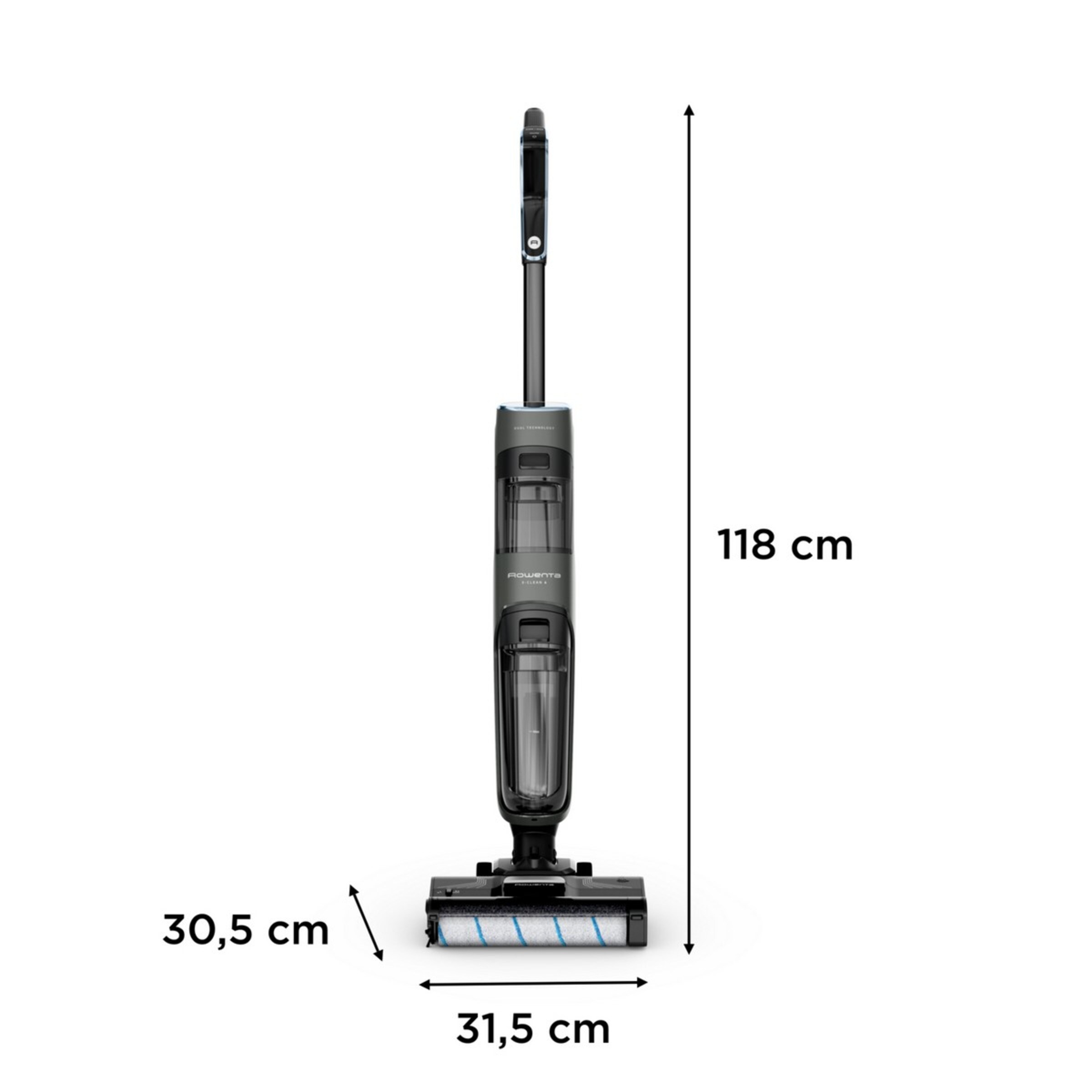 Máquina de Limpeza Rowenta GZ5035WO X-Clean 4, Lava e Aspira, Sistema Autolimpeza, Autonomia de 50 min - Cinzento e Preto Cinzento / Preto-8