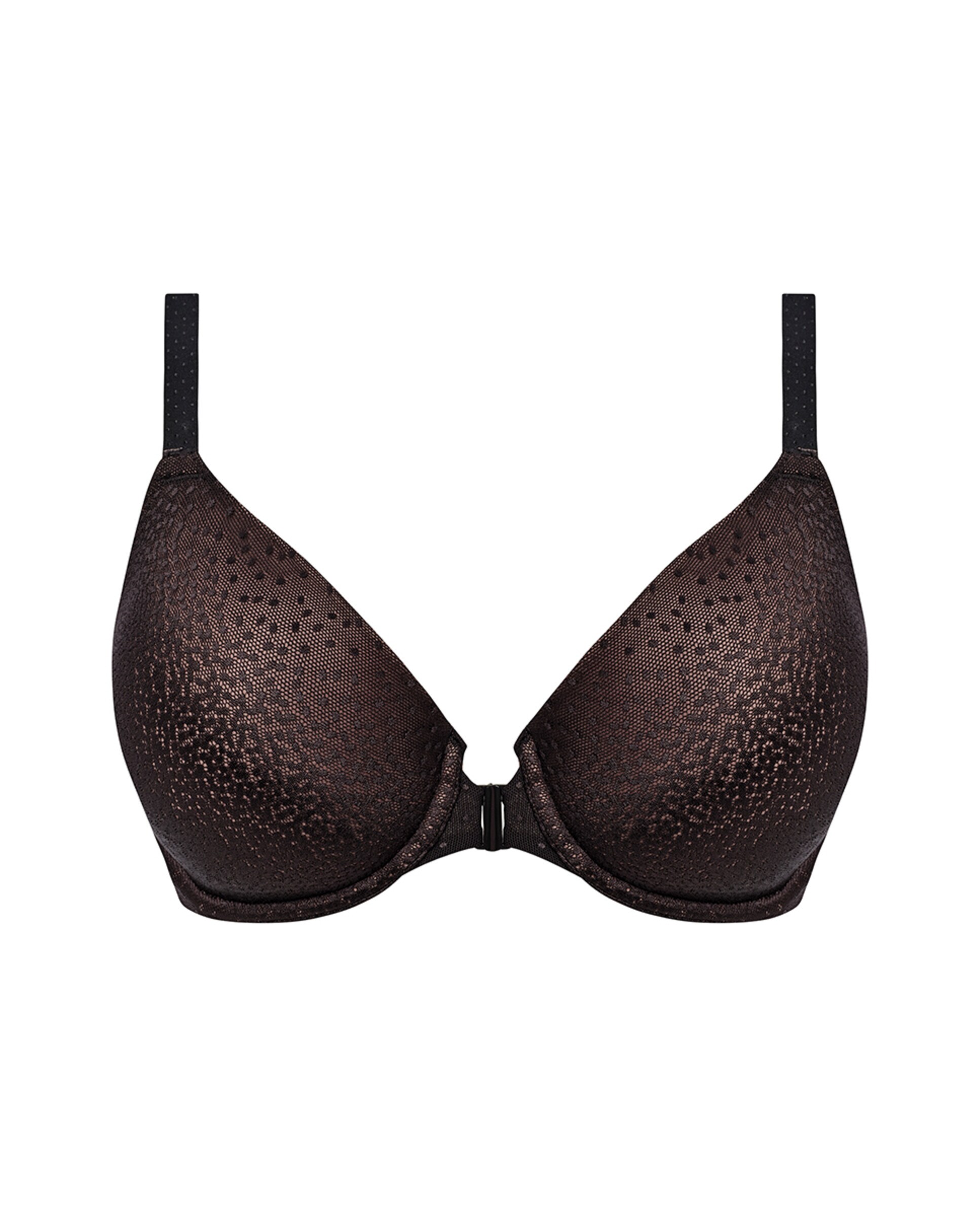 Soutien Almofadado com Aro e Fecho Frontal Preto-5