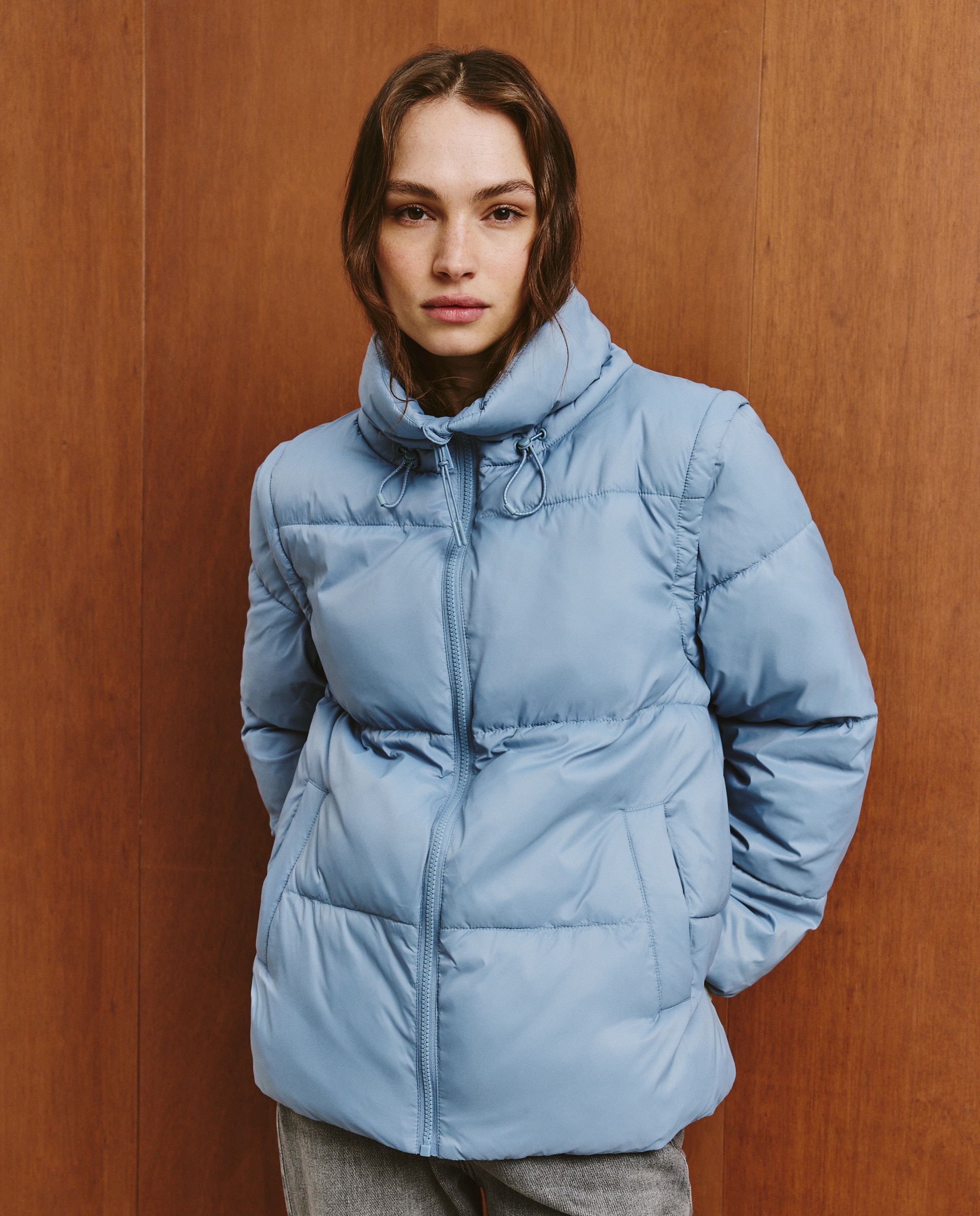 Parka Lisa Curta 400 Azul-1