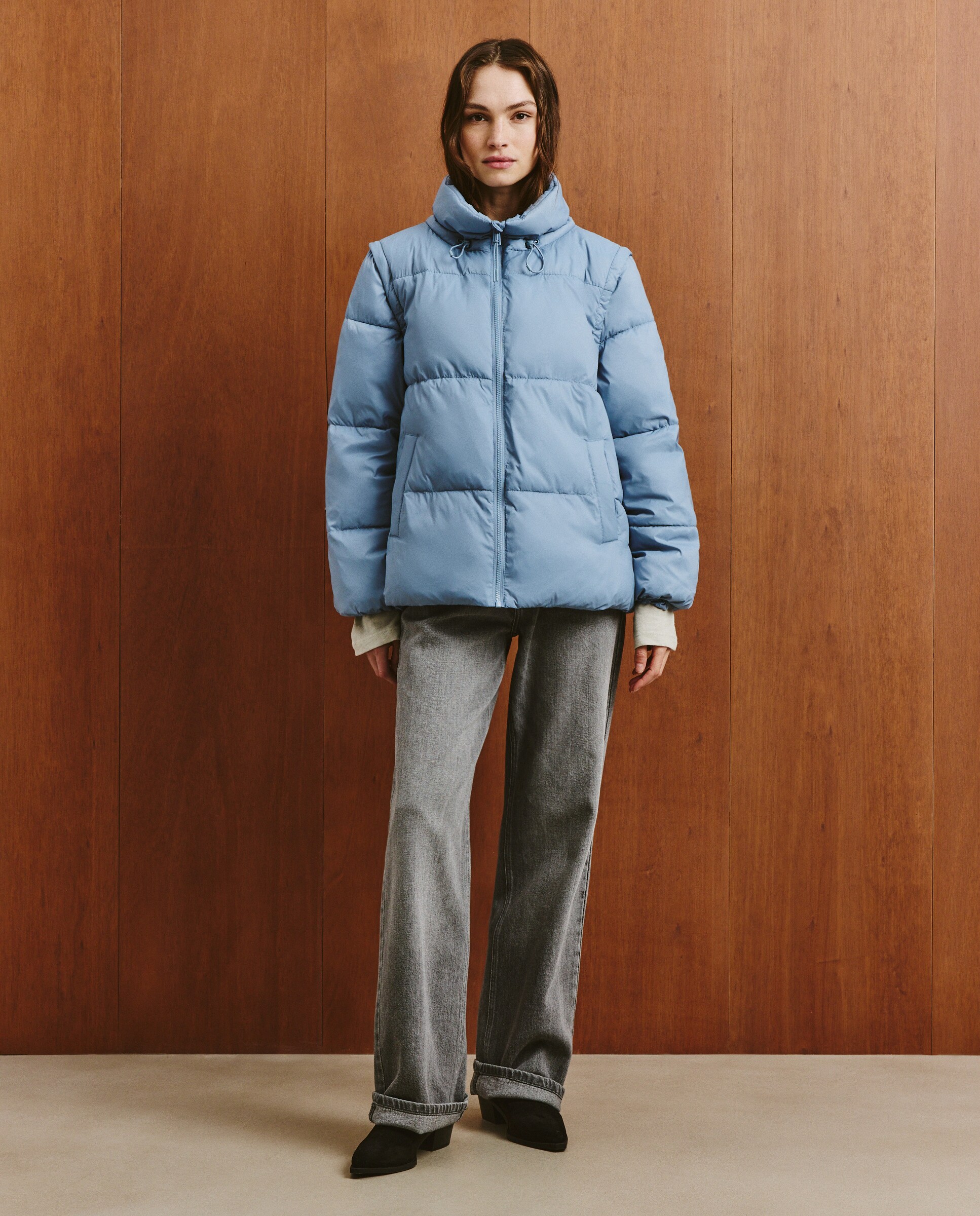 Parka Lisa Curta 400 Azul-2