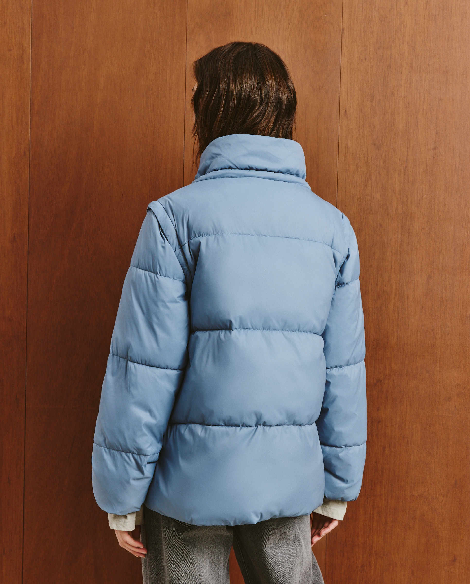 Parka Lisa Curta 400 Azul-4