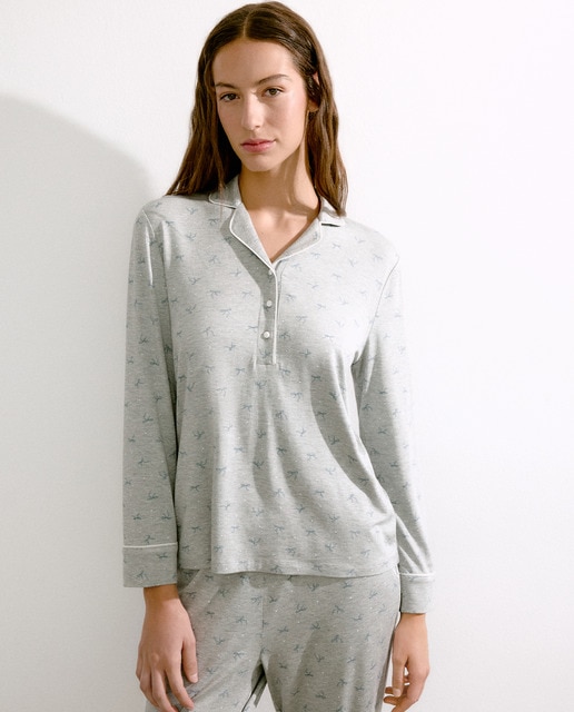 Imagem 0 de Pijama com Colarinho de Polo