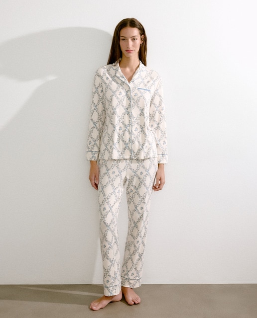 Imagem 0 de Pijama com Estampado de Losangos