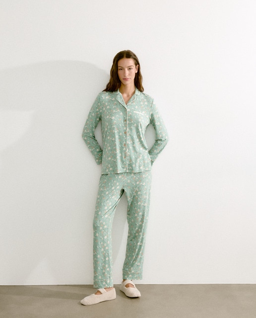 Imagem 0 de Pijama Camiseiro com Estampado