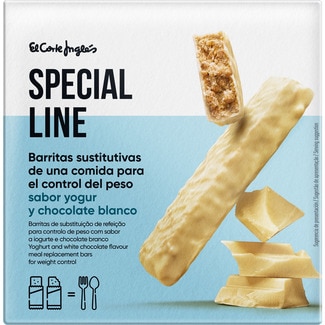 barritas sustitutivas sabor yogur y chocolate blanco envase 180 g - Special Line El Corte Ingles