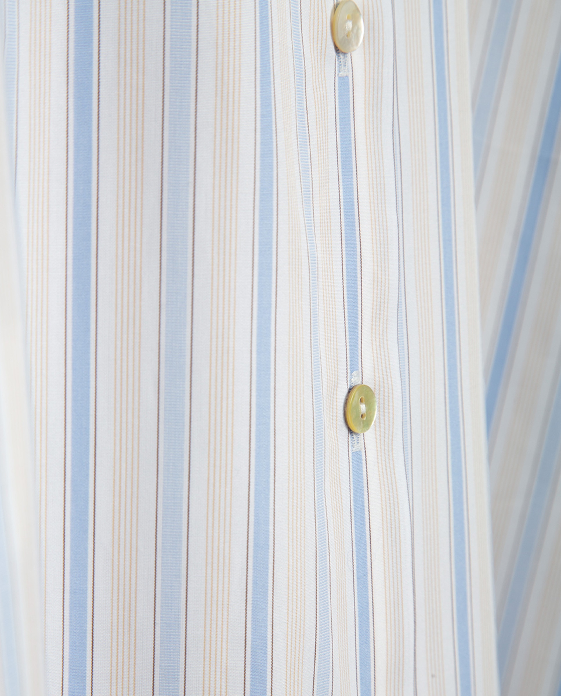 Camisa de Algodão com Riscas Azul-claro-5