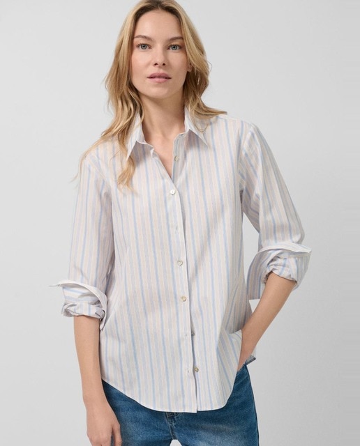 Imagem 0 de Camisa de Algodão com Riscas