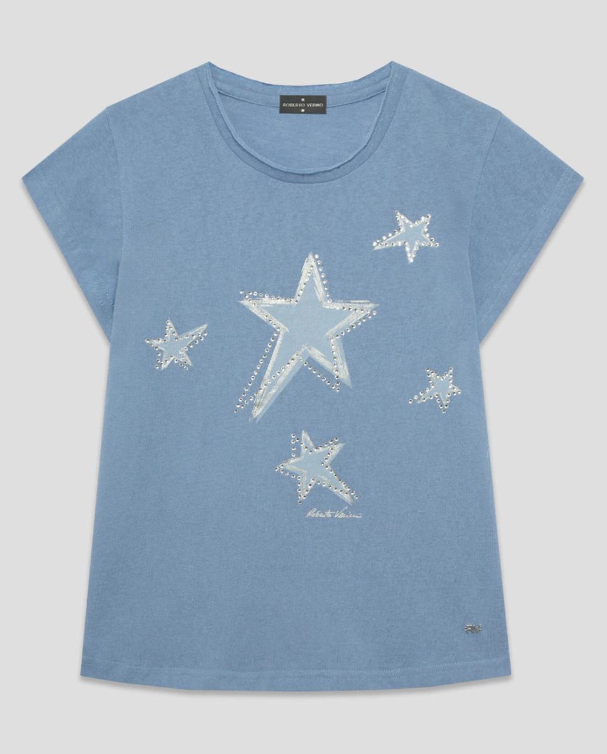 Roberto Verino Camiseta Encaje Azul Marino Boxer Mujer Algodon Top