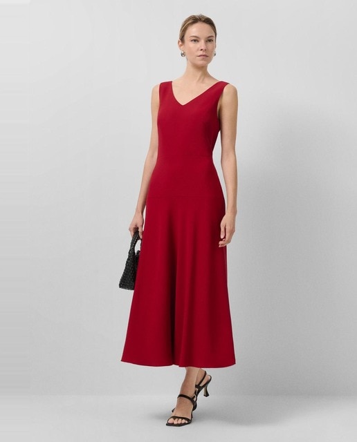 Imagem 0 de Vestido Midi com Decote Halter Crepe
