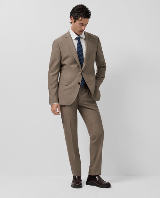 Imagem 0 de Fato Slim Fit Half Canvas com Falso Liso