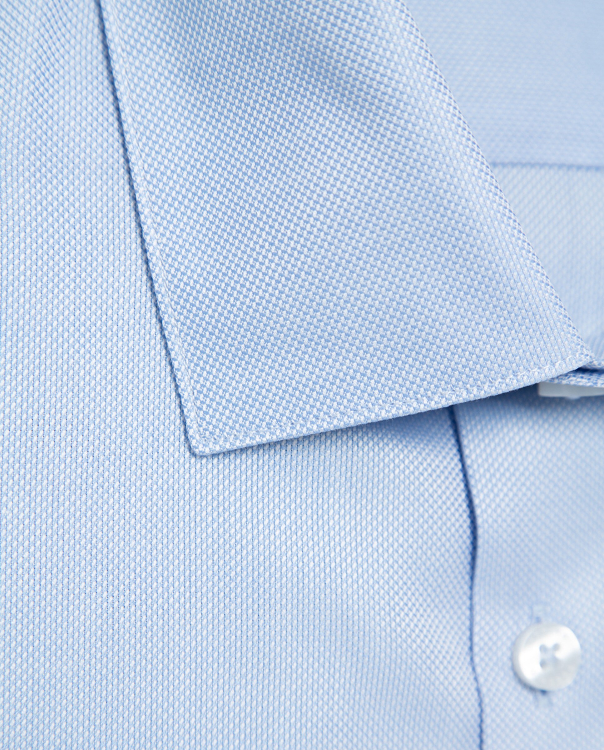 Camisa Clássica Regular Fit com Micro Estrutura Azul-claro-5