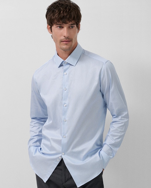 Imagem 0 de Camisa Clássica Slim Fit com Micro Desenho