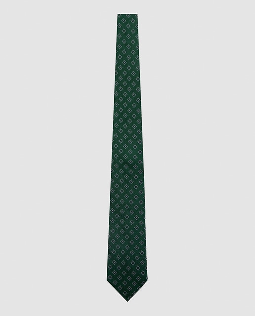 Imagem 0 de Gravata de Seda com Jacquard Geométrico aos Quadrados