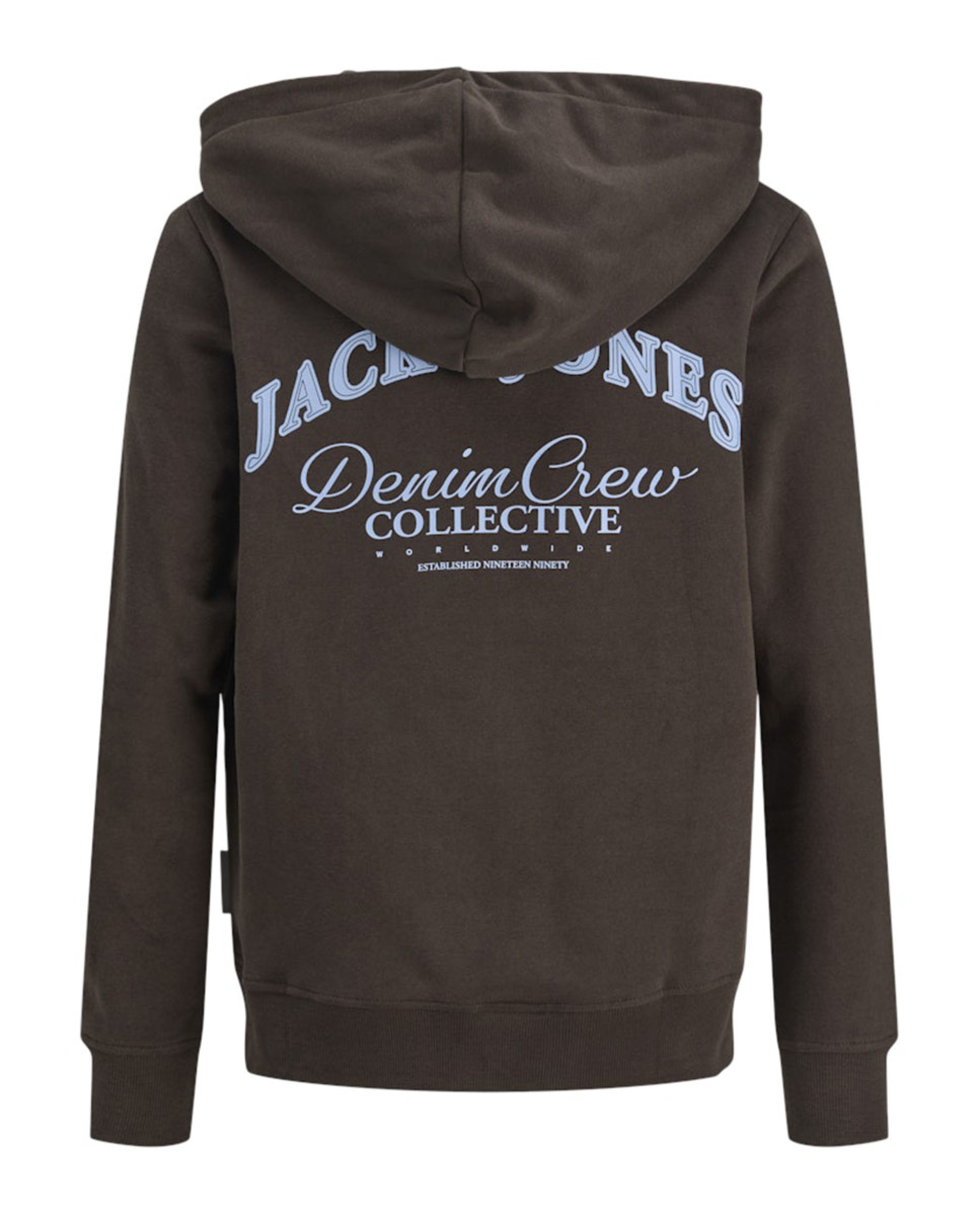 Sweatshirt com Capuz com Back Print Castanho-escuro-8
