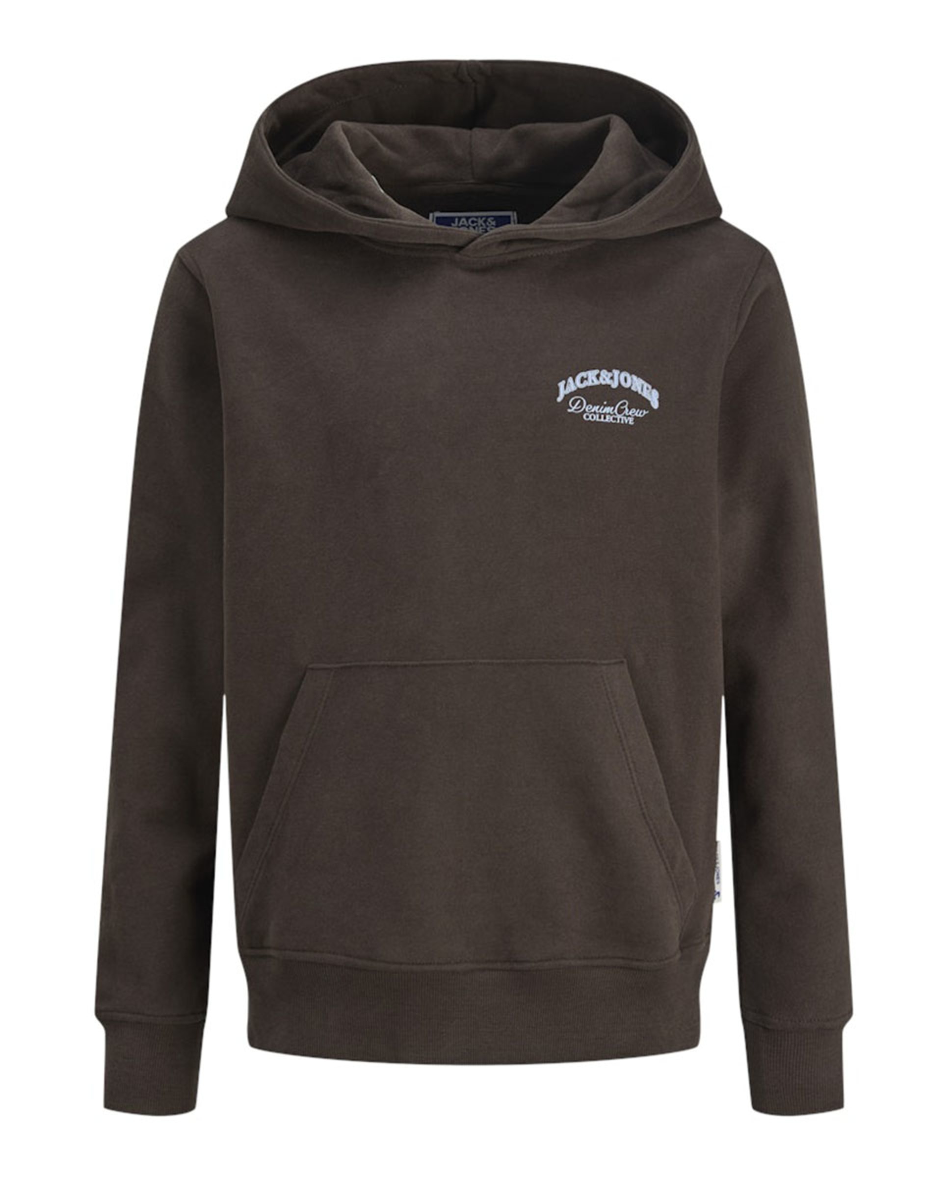 Sweatshirt com Capuz com Back Print Castanho-escuro-7