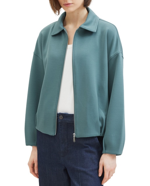 Imagen 0 de Sudadera de mujer con cremallera y bolsillos