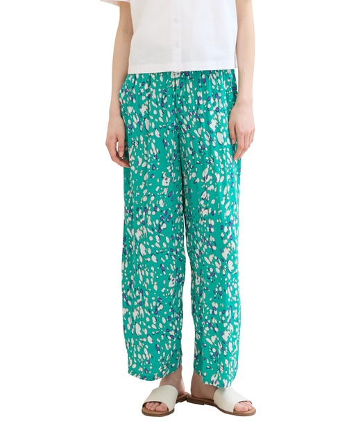 Imagen 0 de Pantalón de mujer recto con estampado abstracto