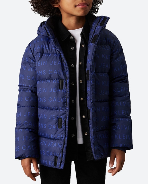 Imagen 0 de Plumífero acolchado con logo all over de niño