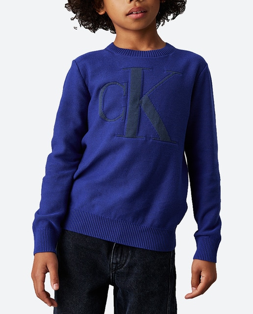 Imagen 0 de Jersey cuello redondo con logo de niño