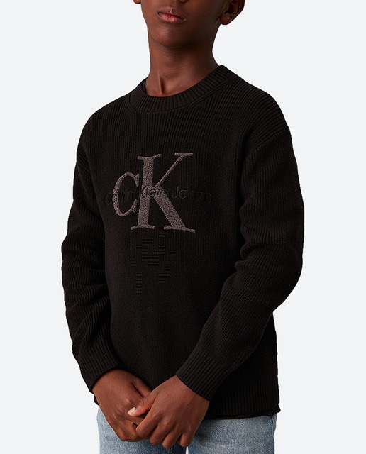 Imagen 0 de Jersey cuello redondo con logo de niño