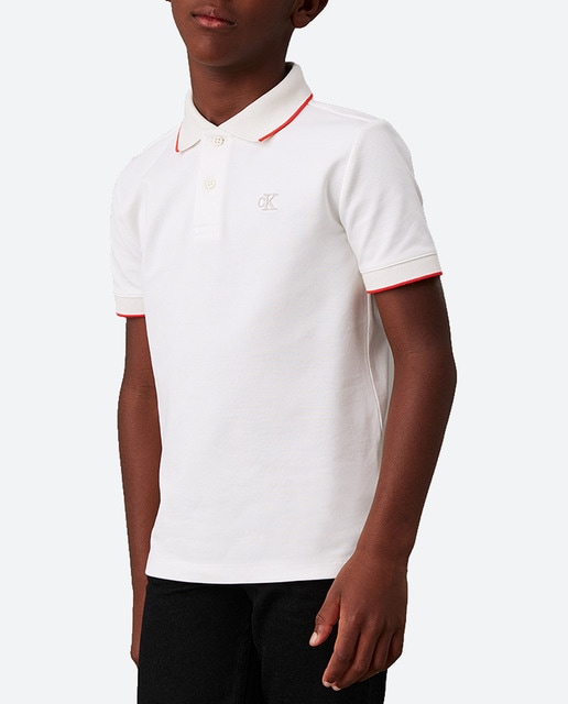 Imagen 0 de Polo manga corta con ribetes de niño