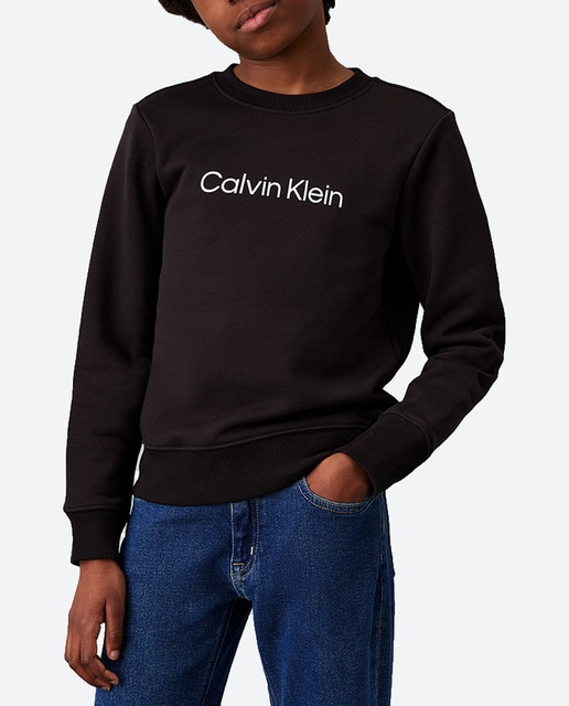 Imagen 0 de Sudadera cuello redondo con logo unisex