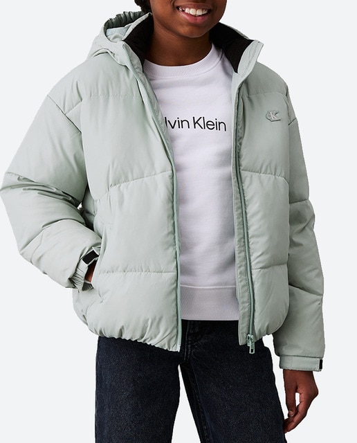 Imagen 0 de Plumífero con capucha de niña