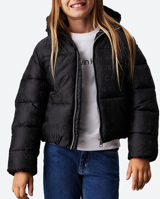 Imagen 0 de Plumífero con capucha y cremallera de niña